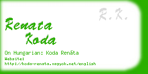 renata koda business card